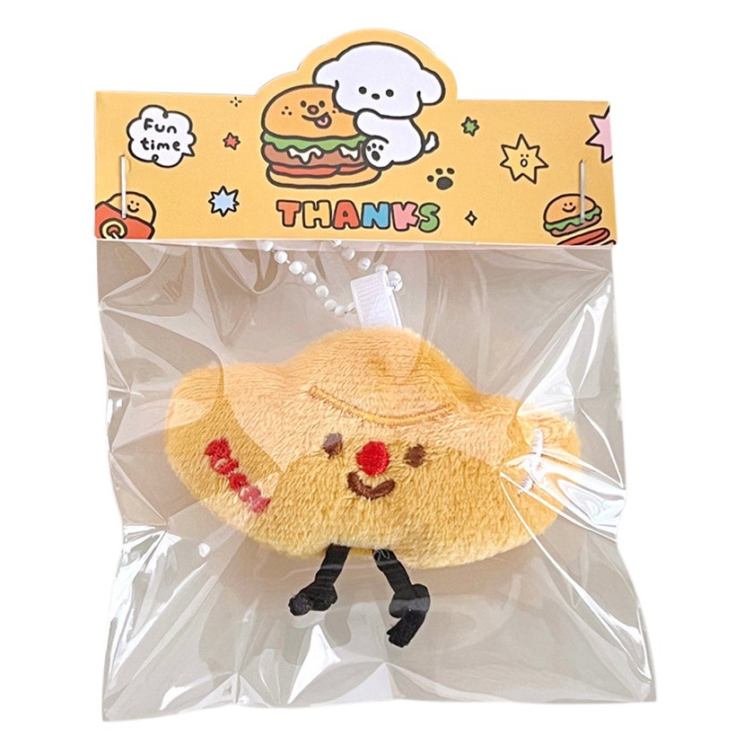 Nuevo lindo dibujos animados fortuna lingote colgante chica muñeca llavero colgante estudiante bolsa colgante al por mayor