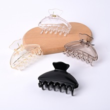 8.5cm大号塑料抓夹鲨鱼夹高级感diy发夹配件后脑勺马尾夹底夹批发