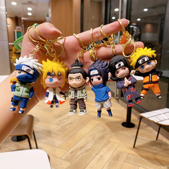 火影忍者ナルトの漫画のキーホルダーのカバンのキーチェーンのペンダントのキーリングのアニメの人形は小さい贈り物を飾ります。