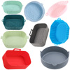 Silicone air fried pot oil pad round square size festival cake mold silicone insulation internal baking sheet