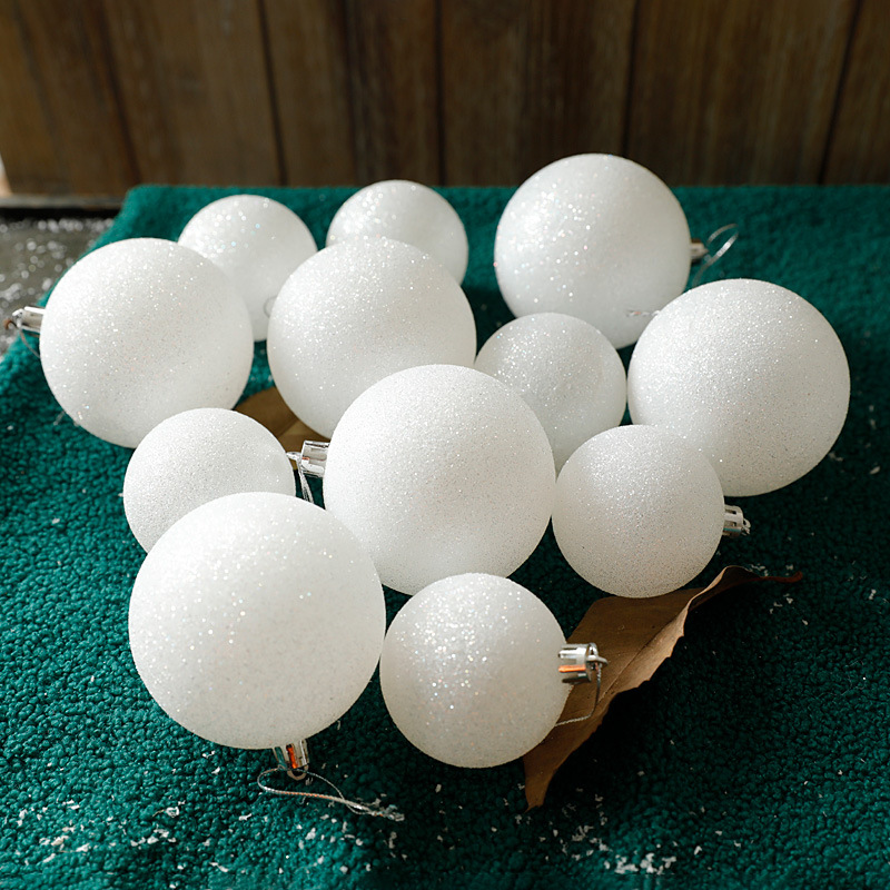 Green Lemon Christmas Ball 6/8CM Transparent Painted Ball Boxed Frosted Ball Christmas Decoration Mall Decoration