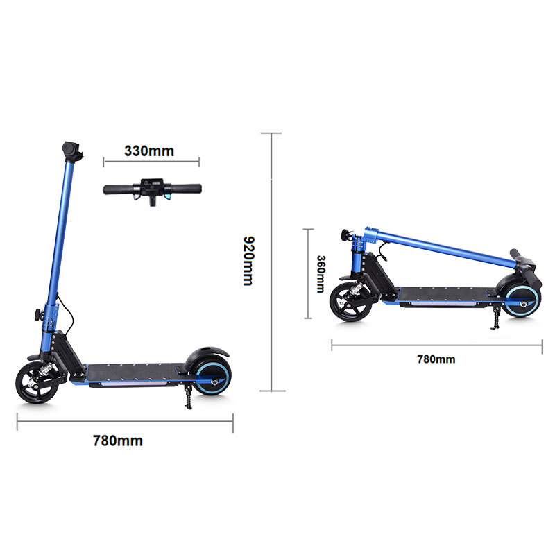 Patinete eléctrico infantil MK028, plegable y portátil, fabricado en aleación de aluminio, suministro exclusivo transfronterizo al por mayor, éxito de ventas en el extranjero.