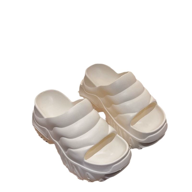 Женская обувь на сверхвысокой платформе 9 см, шлепанцы, Мягкие Универсальные Простые сандалии на танкетке из ЭВА оптом