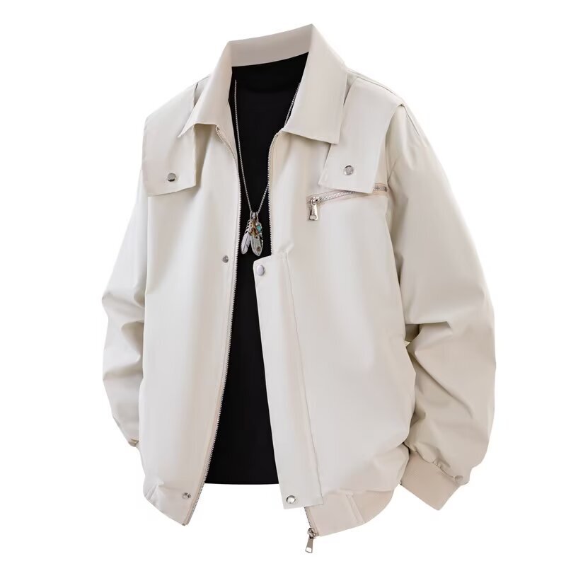 Short Jacket for Men and Women Denim 2025 New Spring & Fall Thin Short Jacket Workwear Style Casual Long-Sleeved Top