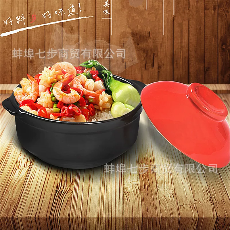 Cisca pot Minghuo high temperature Kangshu heat -resistant soup stew cooker house large -capacity burned casserole ceramic pot porridge pot porridge porridge pot