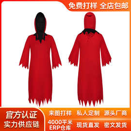 万圣节cos服红色恶魔死神派对道具服装cosplay舞台表演服装