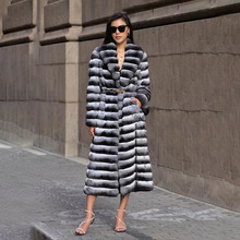 青蓝紫仿龙猫水貂真獭兔毛2023年冬新长款年轻皮草大衣外套女爆款