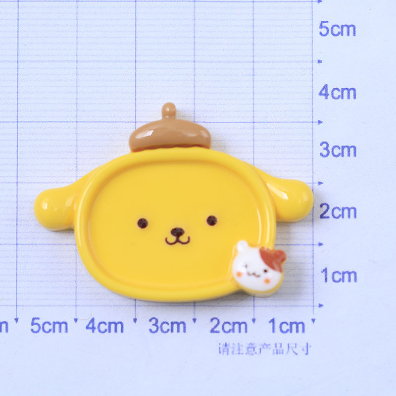 Kit de materiales para manualidades con pegamento de crema, diseño de dibujos animados con nariz pequeña, para decoración de fundas de teléfono, lazos para el pelo y zapatos