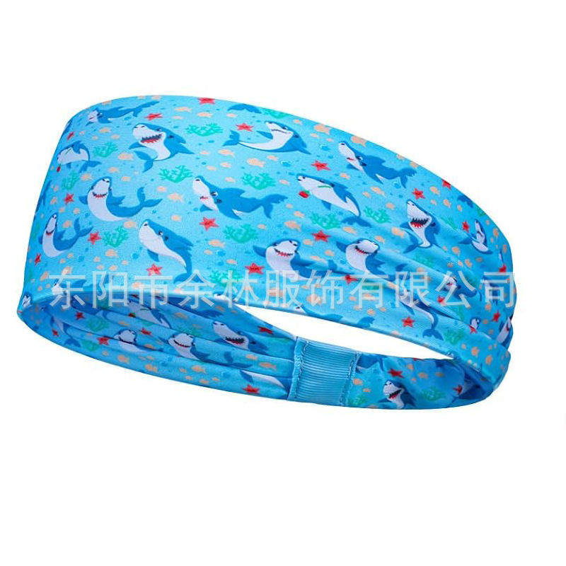 Children's breathable non-slip headband for boys and girls for gym