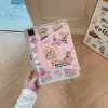Розовый, наклейки DIY (Губка Боб)