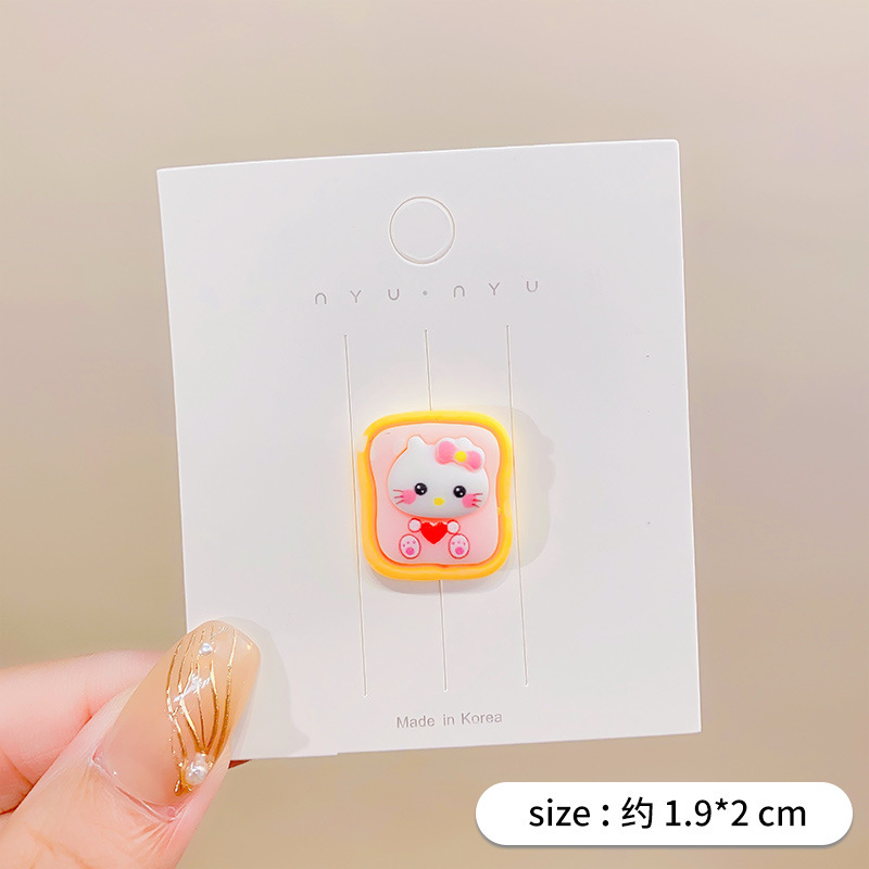 Nuevo animal tostado resina terminado accesorios de alimentos DIY crema pegamento teléfono caso diadema nuevo Sanrio material venta al por mayor