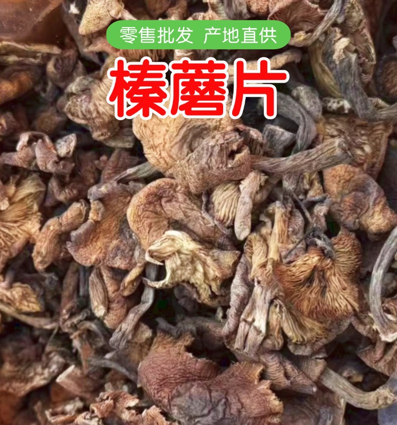 Dried Hazel Mushroom Slices Northeast China Zhen Mo 500g Wild Forest Mushroom for Soup and Stew overview
