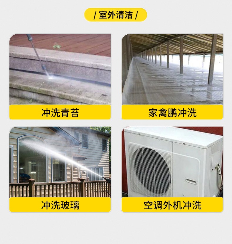 Car Washing Machine, Household 220V High-Pressure Water Pump, High-Power Car Washing Gun, Powerful Floor Cleaning Machine, Car Cleaning Machine