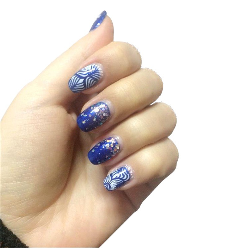 YZWLE uñas arte impresión plantilla de impresión DIY pintura placa de acero redonda Placa de impresión al por mayor