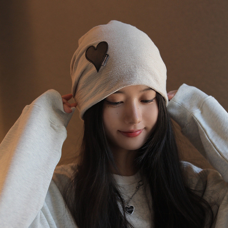 Cappelli impilabili per le donne in primavera autunno, cappelli freddi in maglia larghi, alla moda e versatili dopo il parto_voghion.com