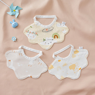 Newborn Bib Baby Bib Summer Slip Towel Thin Class A Waterproof Bib Towel Pure Cotton Anti-Spitting Baby Female Male