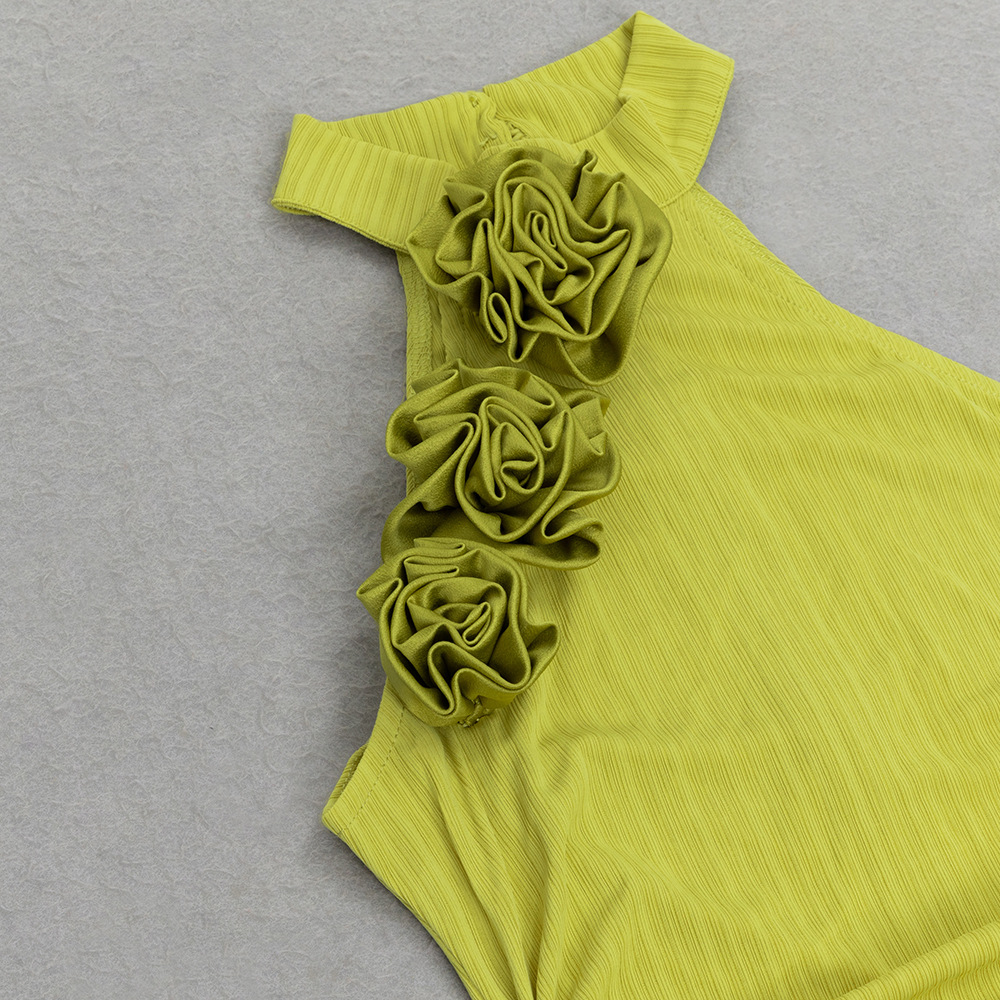 Summer Sexy Vintage Halter Sleeveless Floral Print Pleated Dress Women