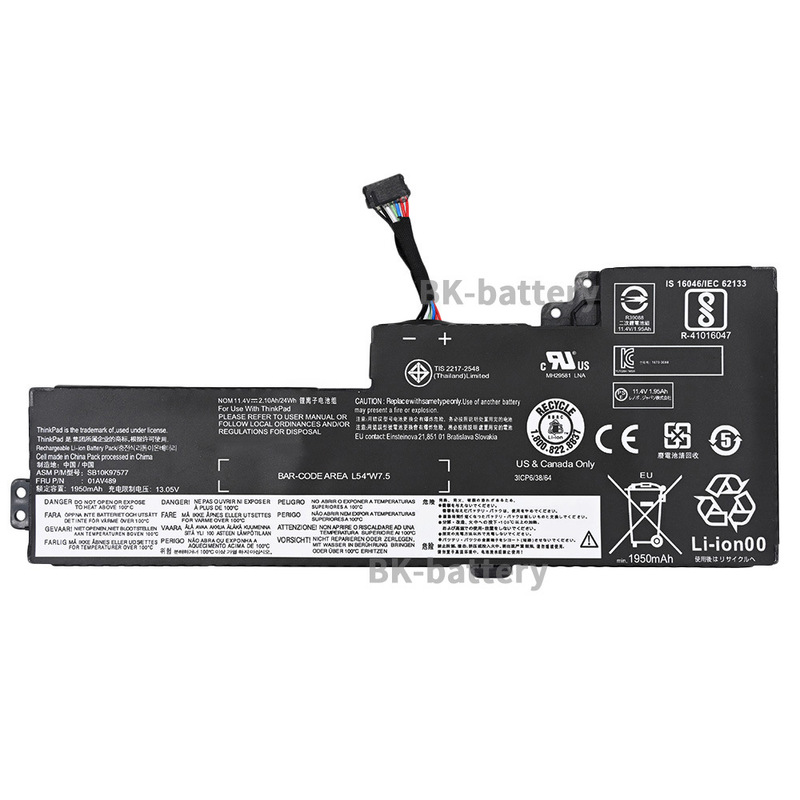 Applicable to Lenovo Lenovo SB10K97577 01AV489 T470 T480 built-in laptop battery