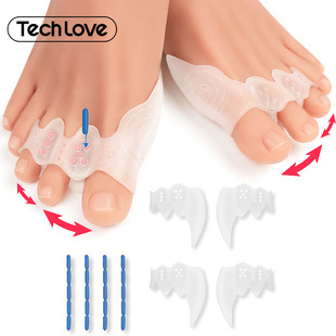 Cross-Border Exclusive Comfortable Big Toe Corrector Separator to Relieve Bunion Pain Adjustable 3-Toe Protective Gear Set