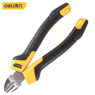 Deli Tool DL2206Z Non-slip Rubber Handle Oblique Nose Pliers 60# Chrome Vanadium Steel Oblique Nose Pliers 6 inches
