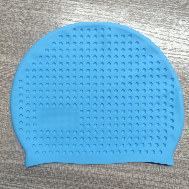 Gorro de baño de silicona grande, gorro de burbuja de partículas, hombres y mujeres, y niños, general, grueso, súper elástico, cabeza impermeable, venta directa de fábrica