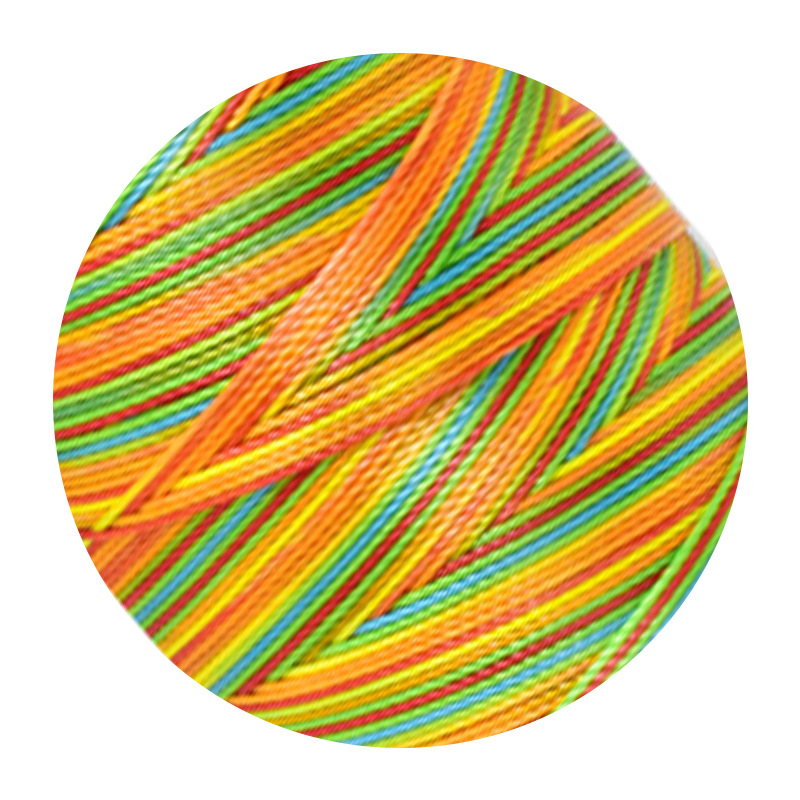 Nuevo 9 hebras de 0,5 mm línea de tejido pulsera collar di di dragón cuerda de mano cuerda de color gradiente cuerda de hilo de texto