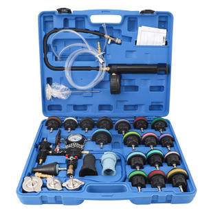 28Pcs Water Tank Leak Detector Tester Anti-Freeze Meter Liquid Filling Vacuum Pressure Gauge Air Pump Meter Detection Tool