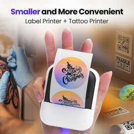 AI高清迷你纹身转印机标签热敏小图案打印机蓝牙便携便签机