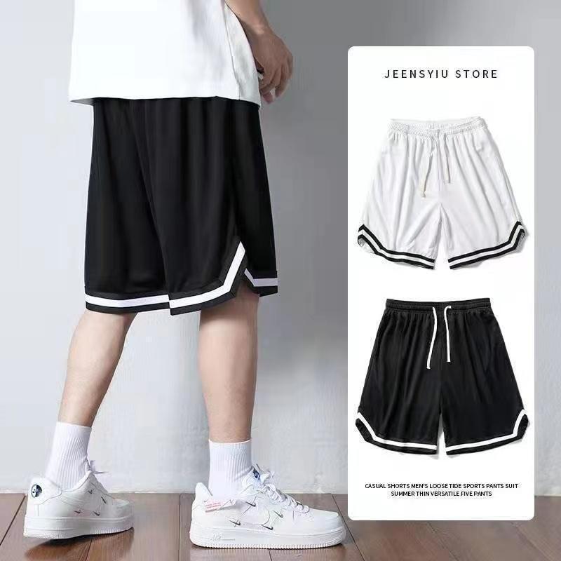 Sports Shorts Men's Summer New Loose Five-point Mesh Quick-drying Basketball Pants Hong Kong-style Loose All-Match 5-point Shorts