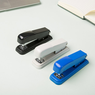 Deli with classic office stapler medium metal stapler silicone base foreign trade light luxury manufacturers batch