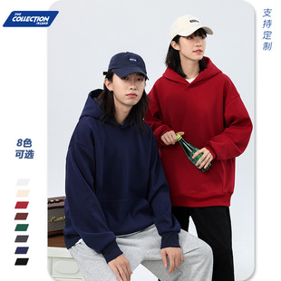 Hooded Lambskin Sweater Women and Men's fleece-lined Thickened Autumn and Winter New Ins Trendy Design Sense Printable Hoodie Top