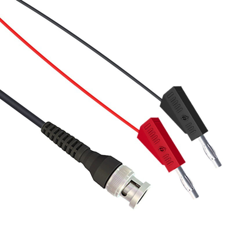 P1009 BNC-4mm Сложенная тестовая линия бананового штекера 4 мм соединительная линия бананового штекера может быть вставлена и штабелирована