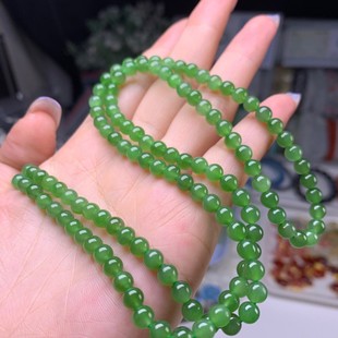 Hetian Jade Jasper 108 Beads Round Beads Necklace Lanyard 5mm Jade Pendant Bracelet Bracelet Accessories