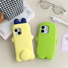 卡通支架拓麻歌子iPhone14/13适用苹果16/15PROMAX手机壳防摔全包