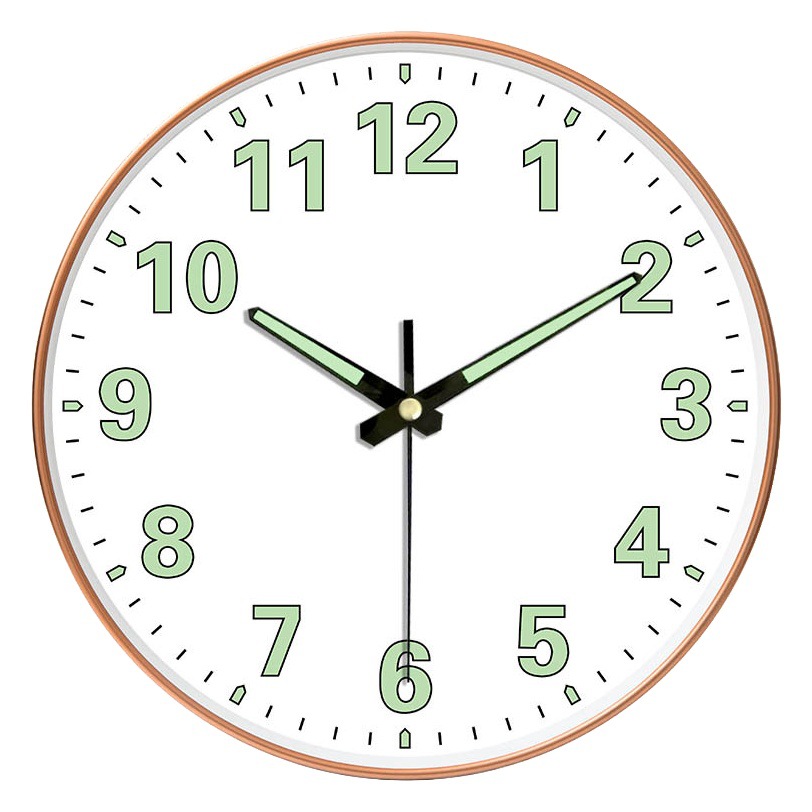 8 pulgadas [20CM] sala de estar creativa Reloj de pared dormitorio luminoso simple ponche-libre Reloj de pared reloj de Pared