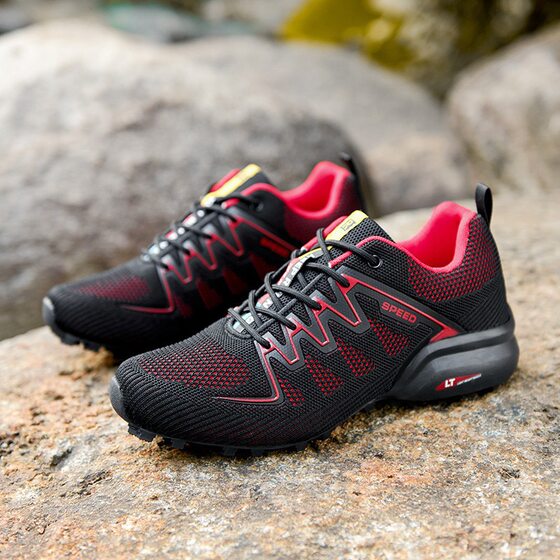 Cross-border large size outdoor shoes wholesale hiking shoes field light training shoes men's shoes mesh casual shoes men K100