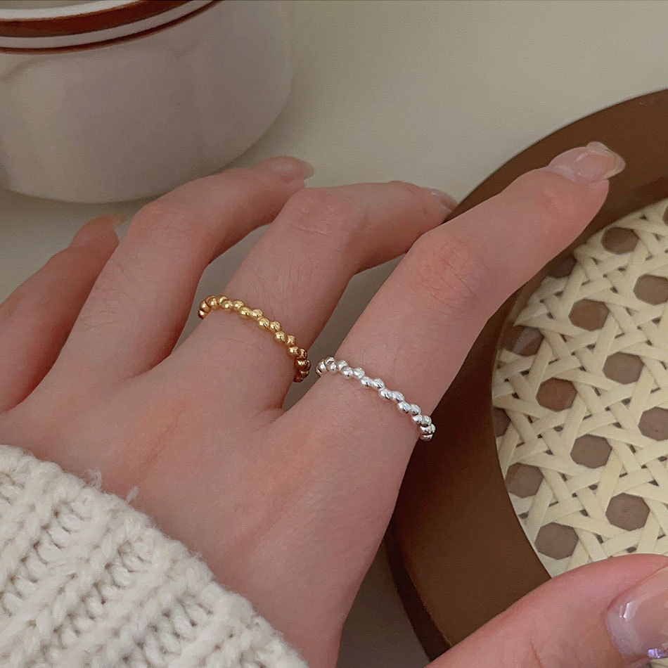 Daily Occasion 925 Sterling Silver Geometric Rings