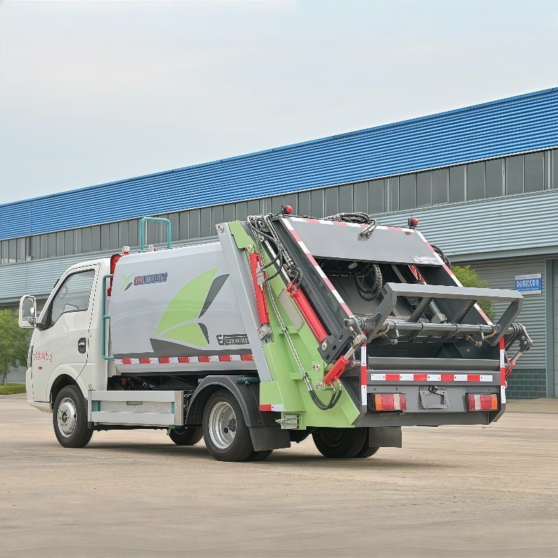 Export Electric Self-Loading Garbage Truck 6-Cubic-Meter Garbage Truck Municipal Sanitation Street Garbage Truck New Offer