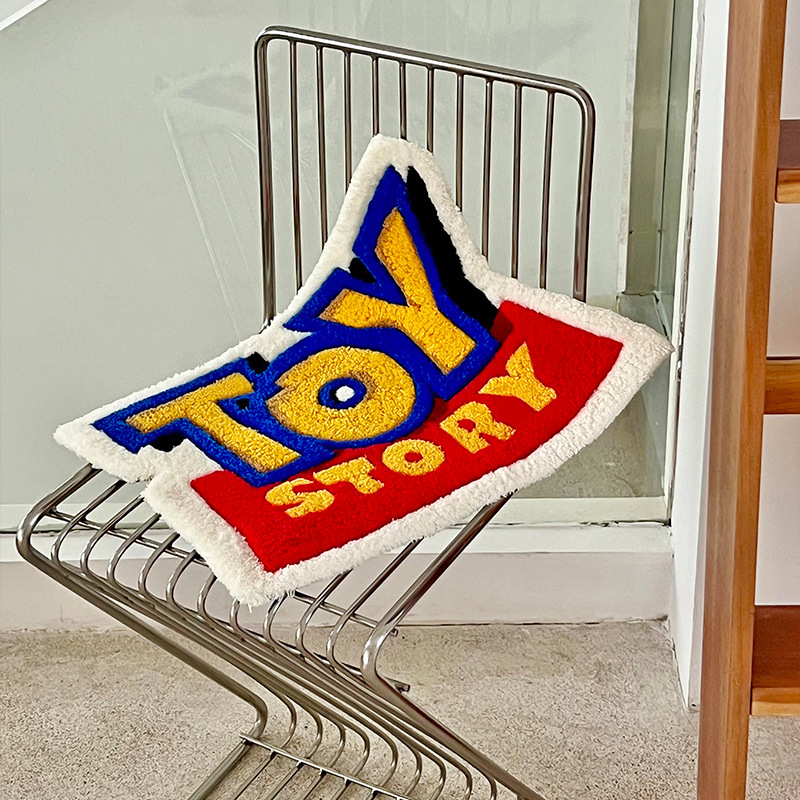 トイストーリーカーペットTOYアイデア厚手植毛飾りカーペット漫画リビングルーム子供部屋アニメタペストリー|undefined
