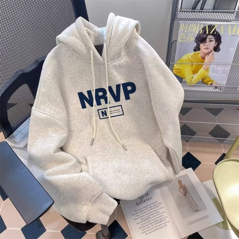 2024 후드 티셔츠 남성 가을, 겨울 새로운 스타일 잘 생긴 트렌디 자켓 아메리칸 벨벳 대형 탑 자켓