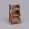 Dark wood -colored rack