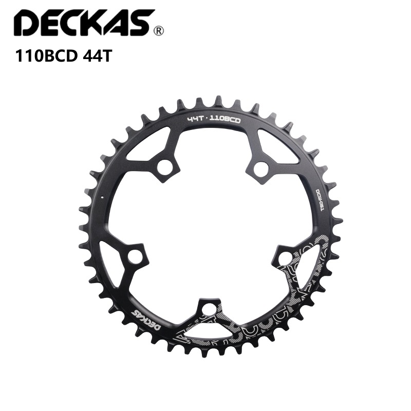 DECKAS Placa de diente 5 garra placa 38T 58T bicicleta de carretera Placa de diente 110BCD 5h agujero bicicleta positivo y negativo diente