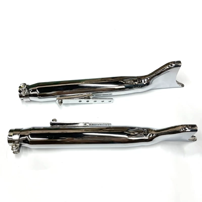 Exhaust pipe with mesh retro fish-head - g-model-pair
