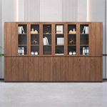 文件柜资料柜柜子储物柜档案柜木质带锁落地式保密柜办公室书柜