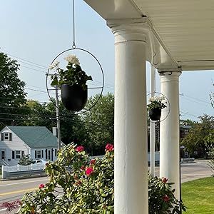 outdoor hanging planter pot plant basket 