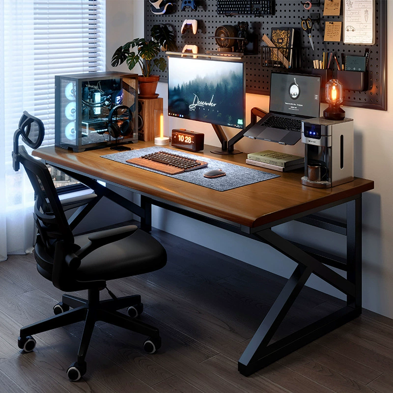 Компьютерный стол из массива дерева настольный домашний простой письменный стол спальня студенческий письменный стол