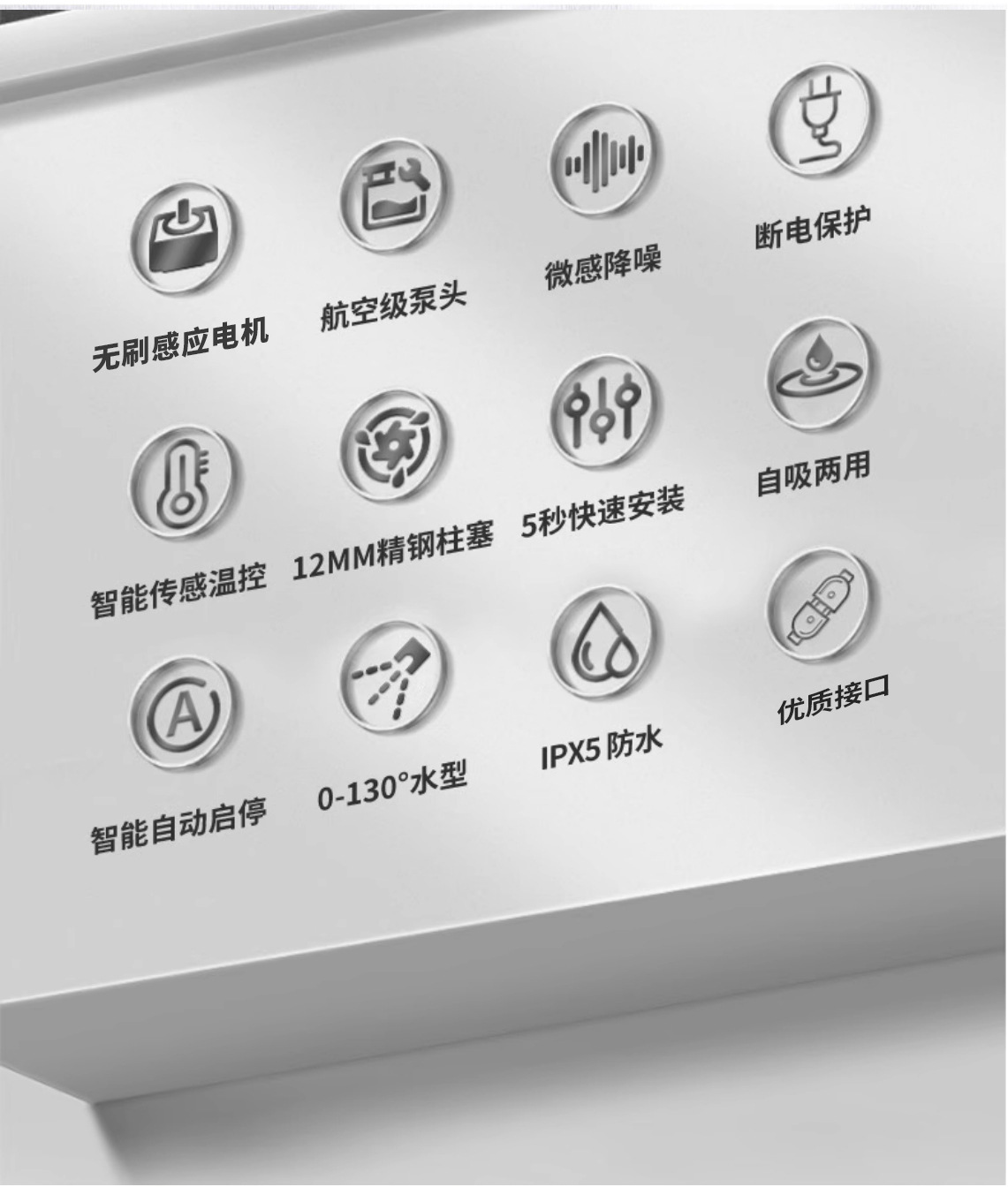 High-power multifunctional household car washer, farm high-pressure cleaning machine, self-priming dual-use cleaning machine