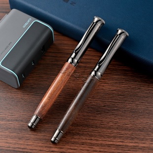 High-end Solid Wood Brass Sign Pen Engraving logo Metal Gift Ball Pen Business Gift Pen Accompanying Gift