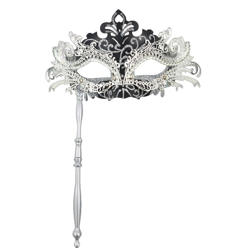 Ventas transfronterizas de metal con diamantes de cola de fiona desmontable varilla romana de mano máscara de mitad de cara juegos de cine y televisión props de interés
