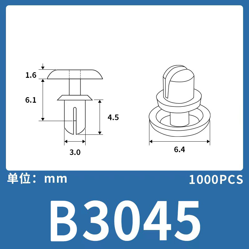 Expansión remache de nylon niño y madre hebilla de plástico hebilla de nylon remache fijo clip hebilla Blanco Negro